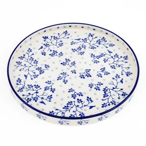 Talerz płytki z wysokim rantem E93 25,5 cm <br> 3206X Błękitny Ogród